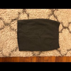 Gray Pencil Skirt